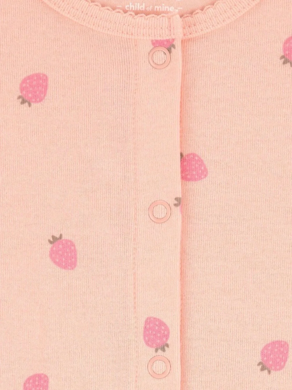 Carter's Child of Mine Baby Girl Peach/Pink Strawberry Bubble Romper,18 Months